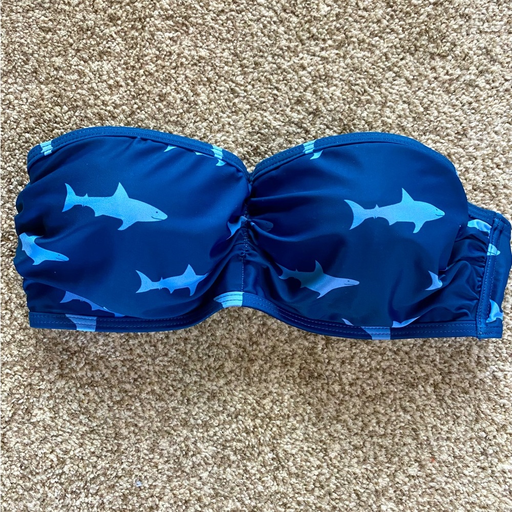 ModCloth Shark Bikini Top, Size Large